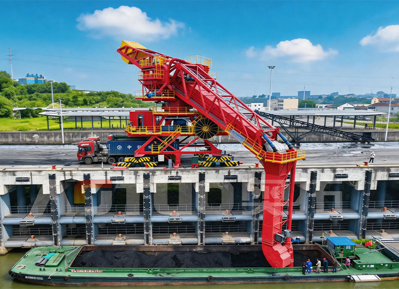 Loại ATSL-T Máy dỡ tàu đa vật liệu liên tục thân thiện với môi trường loại lốp