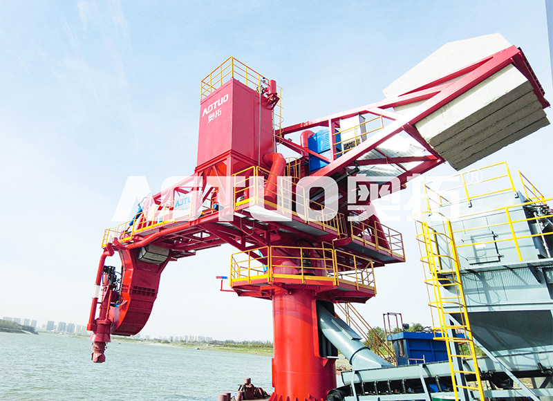 ATSL-A Cần cẩu dỡ clinker loại cố định thân thiện với môi trường Máy dỡ tàu trục vít